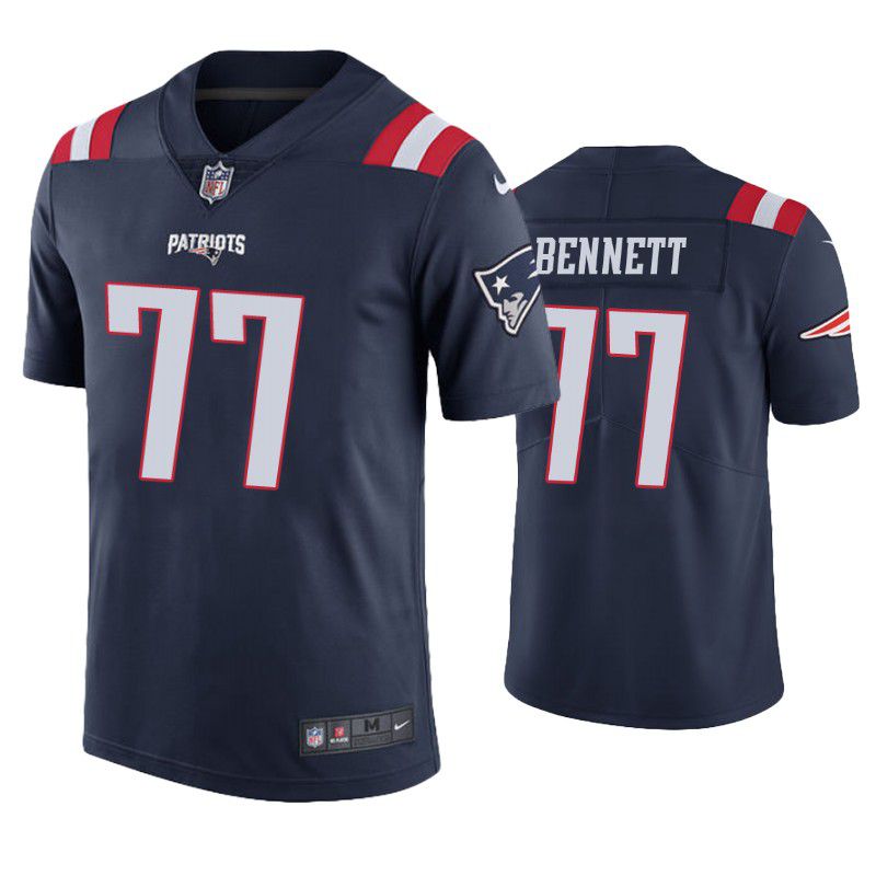 Men New England Patriots #77 Michael Bennett Nike Navy Limited NFL Jersey->new england patriots->NFL Jersey